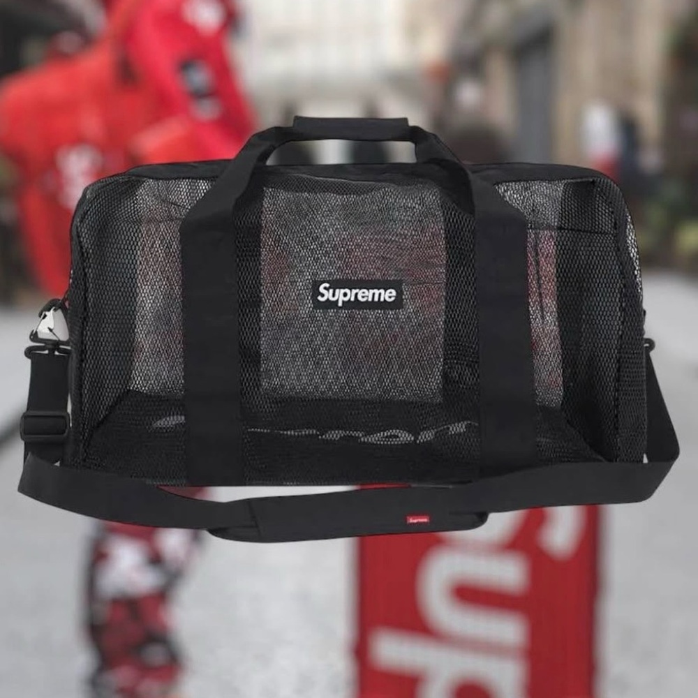 Supreme Big Duffle Bag Black (read description)